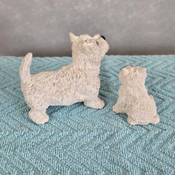 Vintage Sandra Brue Sandicast West Highland White Terriers Set of 2 Figures - Picture 3 of 8